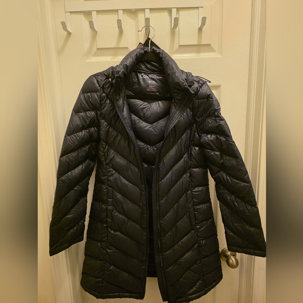 Calvin Klein Women's Black Puffer Coat